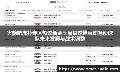 火箭吧虎扑专区热议新赛季展望球迷互动畅谈球队未来发展与战术调整